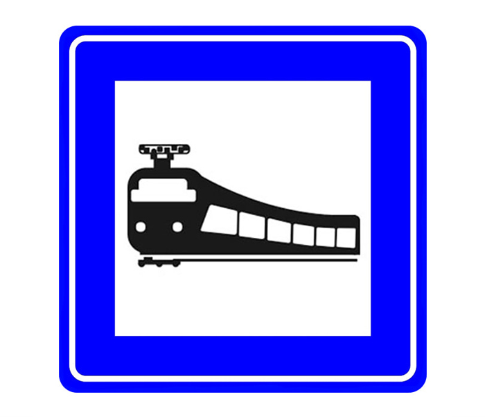 İstasyon Levhası Trafik Bilgi Tabelası B-58