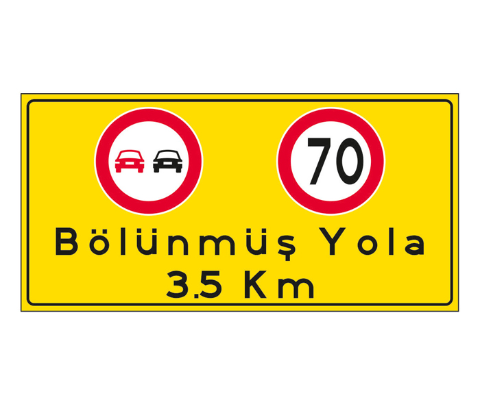 Bölünmüş Yol Levhası 3,5 Km